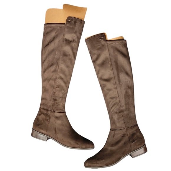 MICHAEL Michael Kors Womens Bromley Faux Suede Pull-On Over-The-Knee Boots - Picture 8 of 10